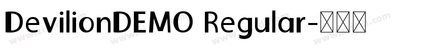 DevilionDEMO Regular字体转换